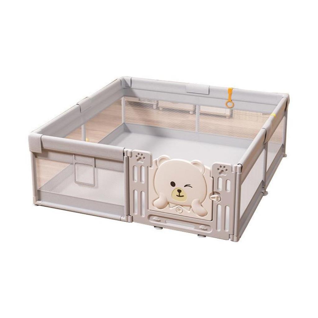  Baby Playpen with Safety Gate – Grey